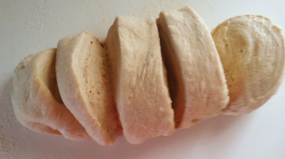 If making mini loaves, divide the dough into sections.