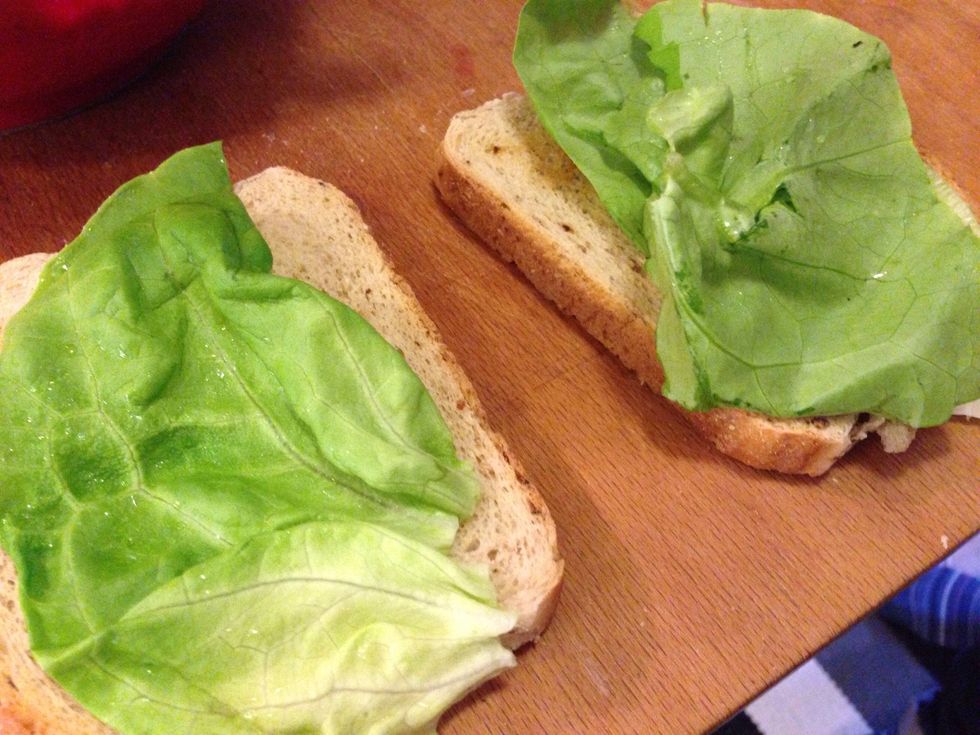 If served with bread, layer salad..