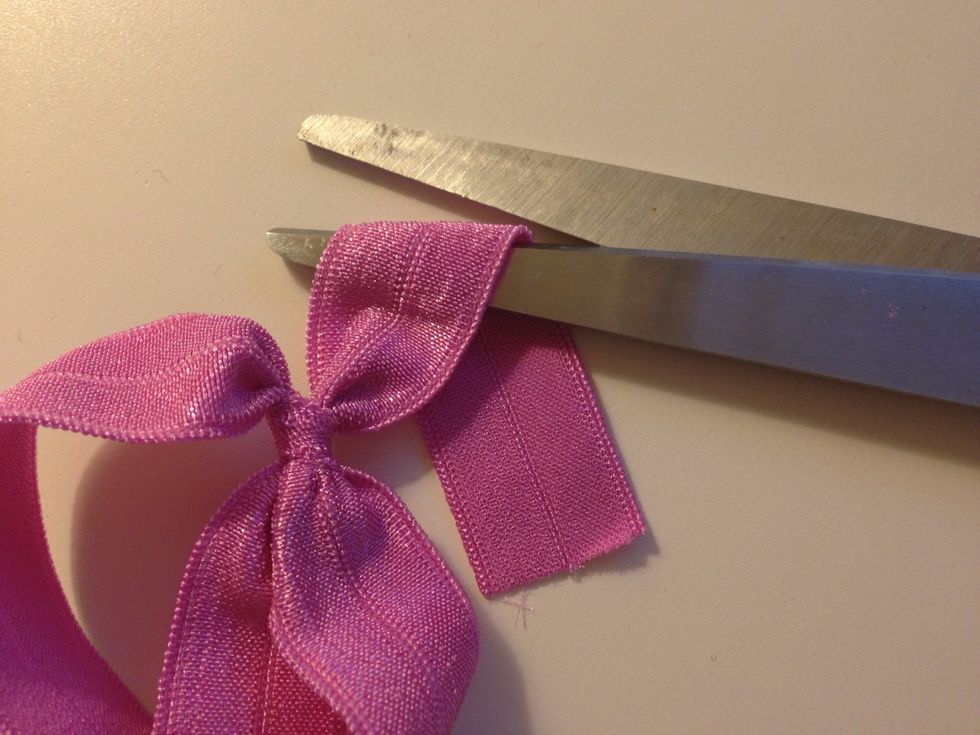 If the ends are long you can trim them. I like to make a diagonal cut.