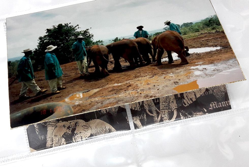 If the flap opens upward make sure to attach the photo upside down so when the flap opens the inside image will be in the right direction.