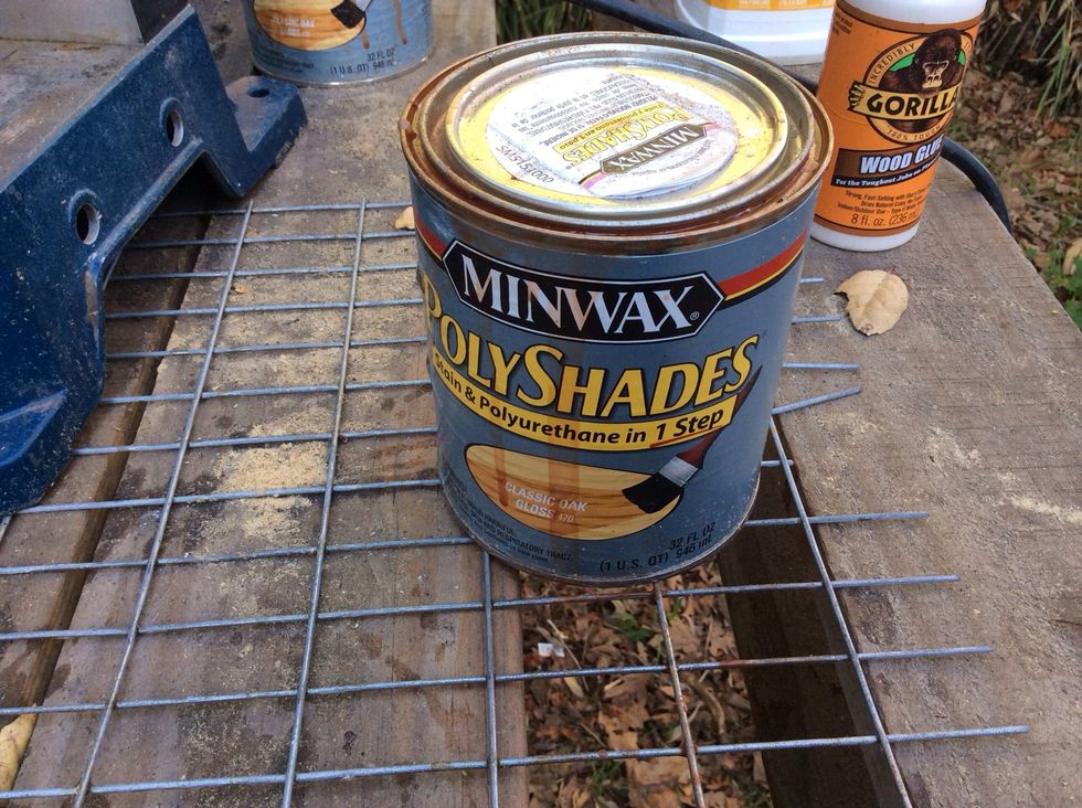 If the pine is not stained, sand and give a couple coats. Be warned this one has an odor that takes a few days to leave.