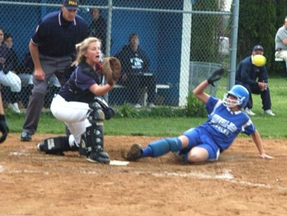 If the runner makes it to home plate, they have scored a point for their team!!