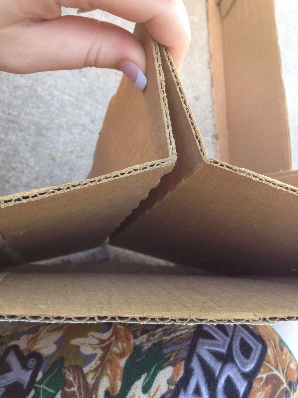 If the sides are reinforced, tear out the second layer.