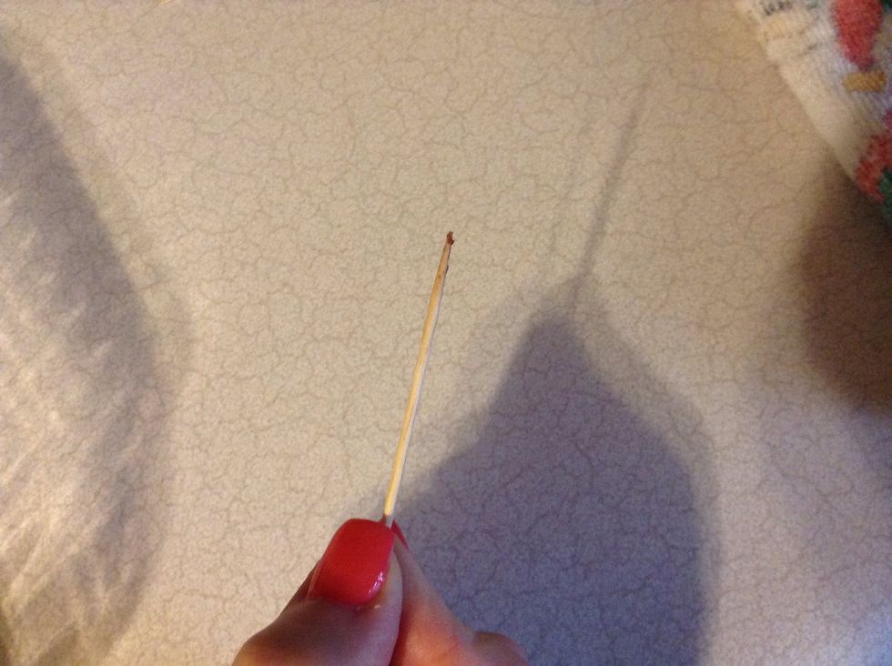 If the toothpick doesn't come out clean then put the brownies back in for a couple minutes. Once it does come out clean then you can put any additional topping on top.