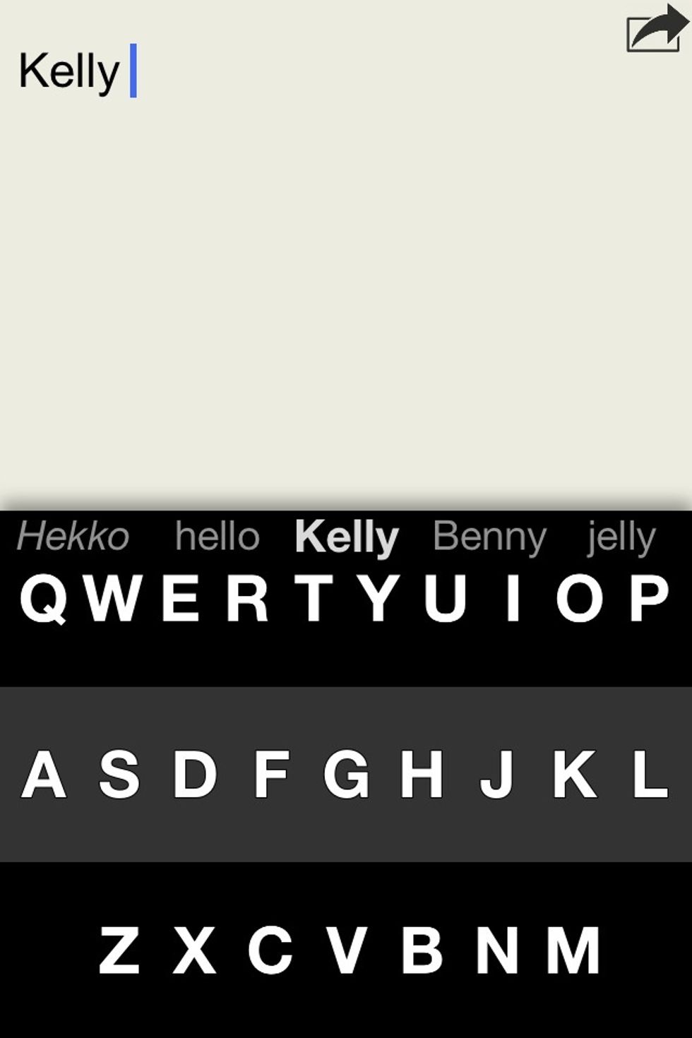 If the word doesn't turn into the word you want. Try swiping your finger down to the suggested words. Swipe down moves right, swipe up moves left in the suggested words list.
