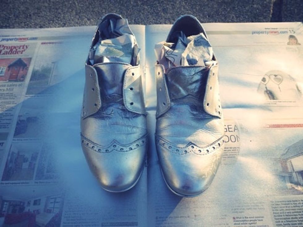 If they have laces, remove them.