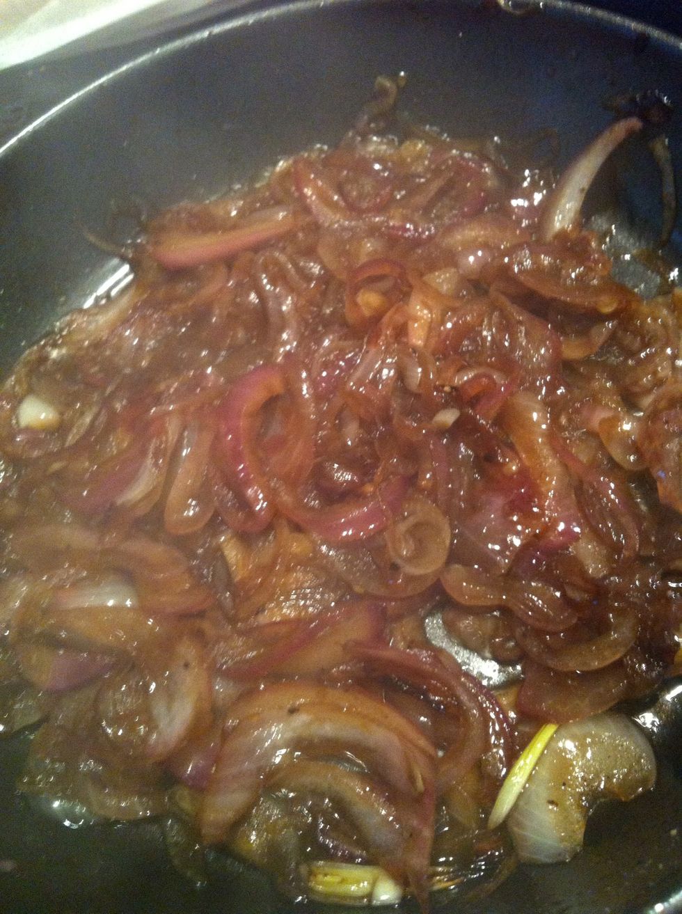 If they look like they getting burn just abit of water and reduce down add pepper and salt