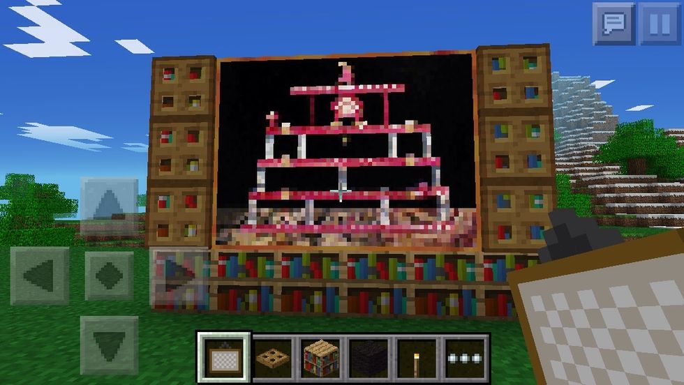 If u feel so inclined u can try to fit a painting on it :P