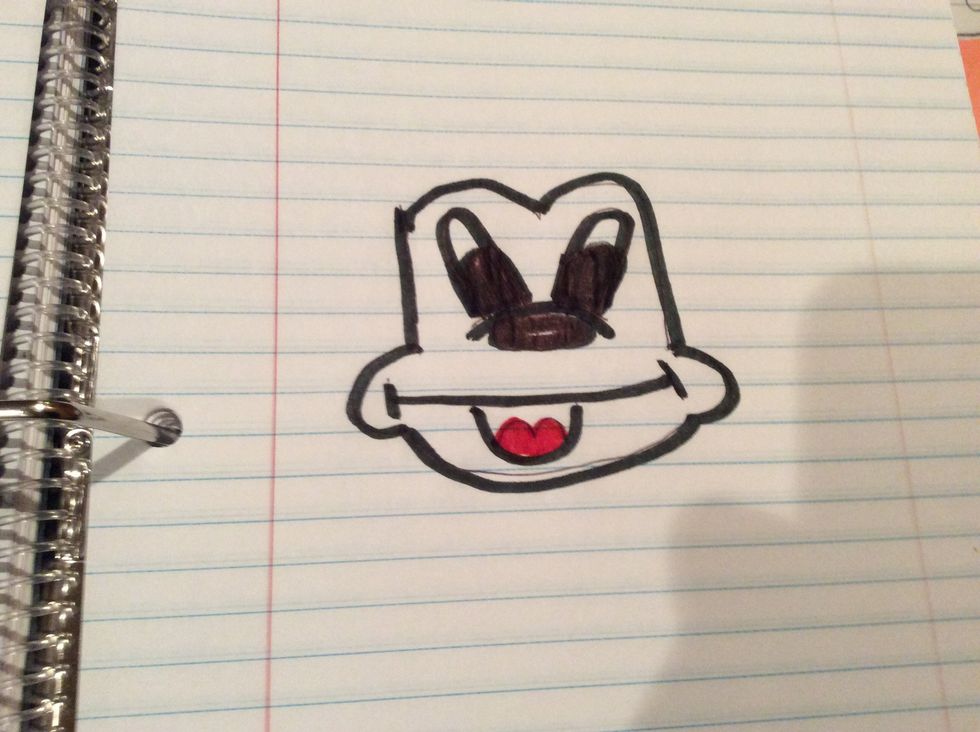 If u r happy \ud83d\ude0a with ur Mickey color it in with markers and colored pencils \u270f\ufe0f