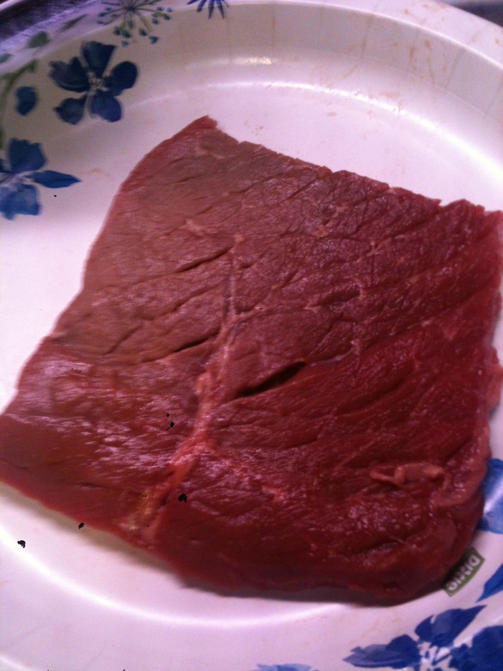 If using steak cut it to the size you want, if you're using cubed steak skip to step 4.