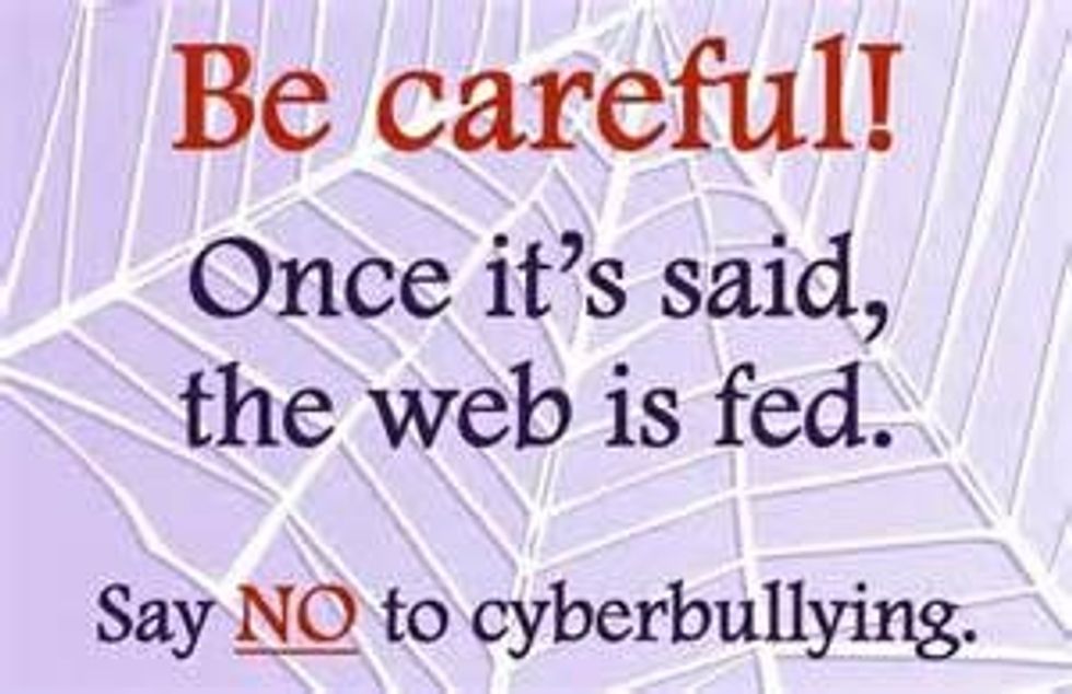 if you are about to cyber bully or online abuse somebody then.................. BE CAREFUL