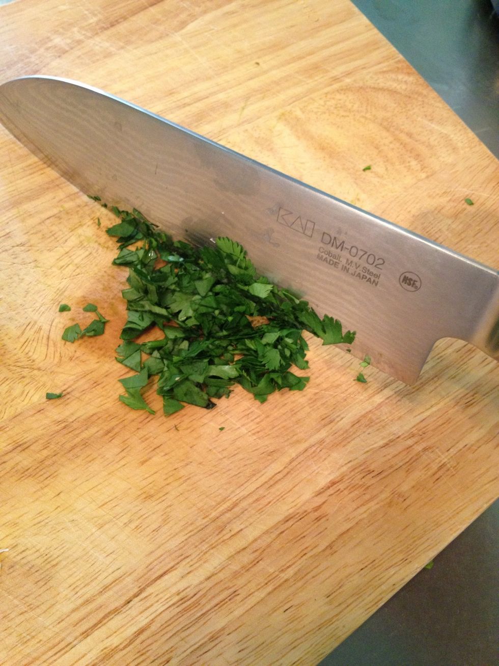 if you are adding cilantro, now is the time. give it a small handful a rough chop and add it to the food processor, pulse.