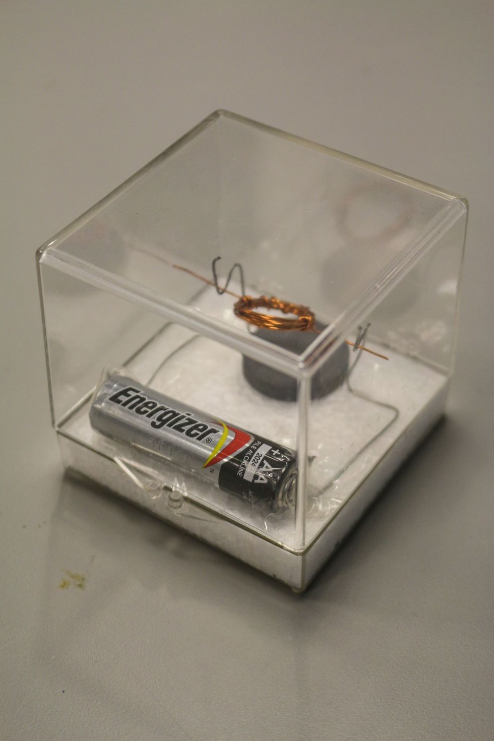 If you are doing a workshop its great to have a working example to help everyone see how to assemble the motor.