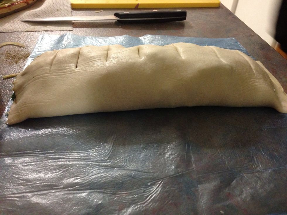 If you are going to seal all the sides, make sure you put cuts in them to let the steam escape.