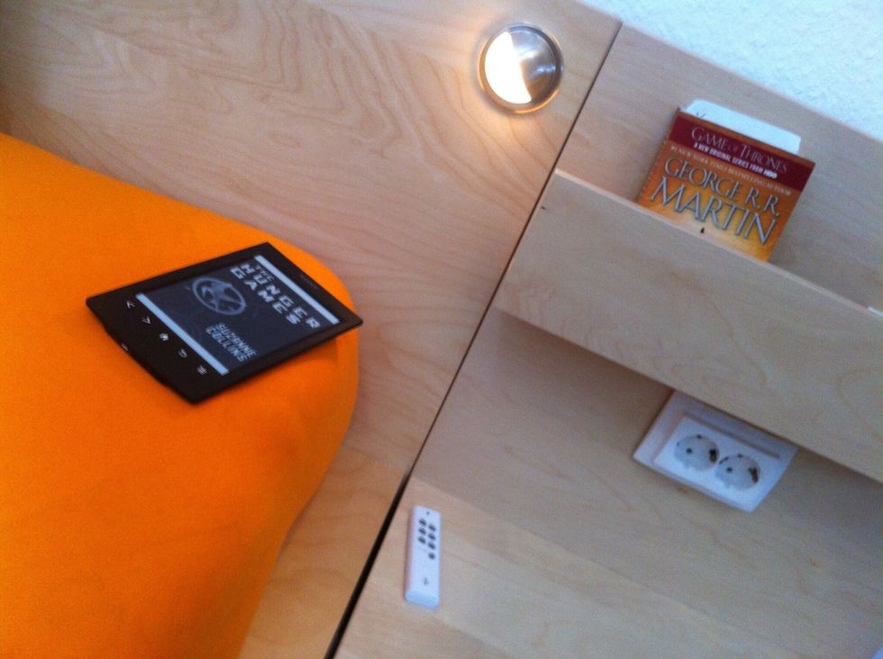 If you are looking for an electric version, check out my guide "How to add a remote controlled light to your bed" https://snapguide.com/guides/add-a-remote-controlled-light-to-your-bed