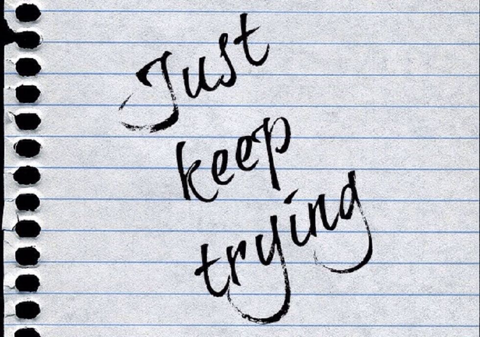 If you are on your own path to success and fail or come to an obstacle, remember- "There will be no success unless if you take the journey." -Sanjay Chirayil No matter what- Just Keep Trying!