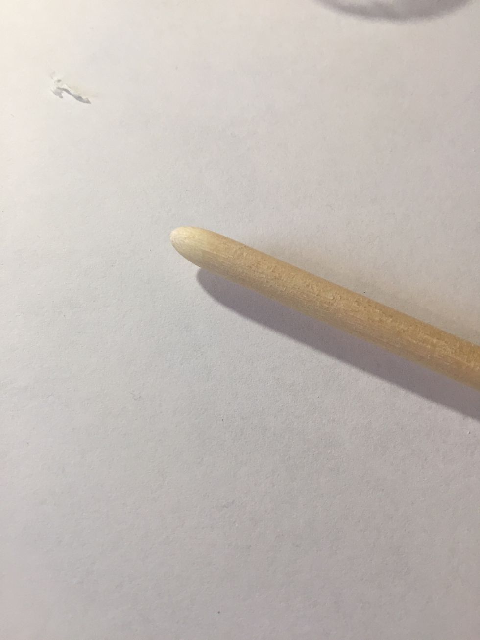 If you are using a dowel like me. You want to make the end more pointy. My dad did this for me. \ud83d\ude04
