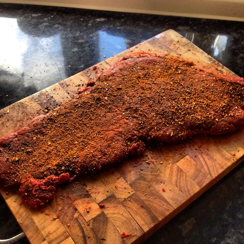 If you can, allow the meat to marinate for around an hour or so. It won't make too much difference if you cook it straight away, but it's always good to let the spices penetrate the meat.