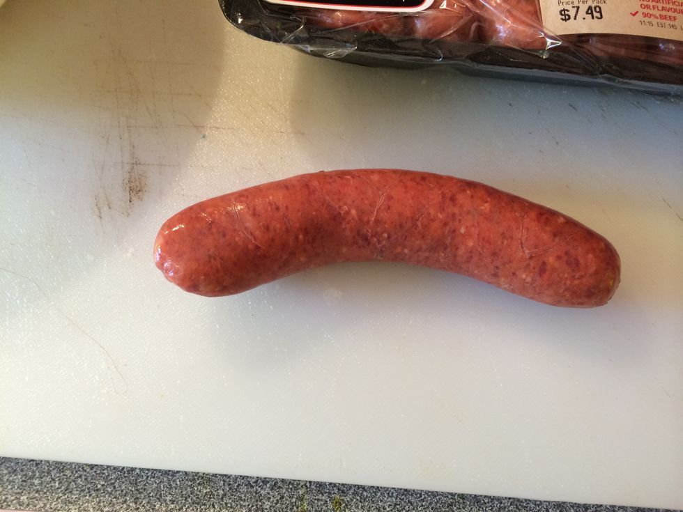 If you can buy minced chorizo you don't have to follow the next few steps.