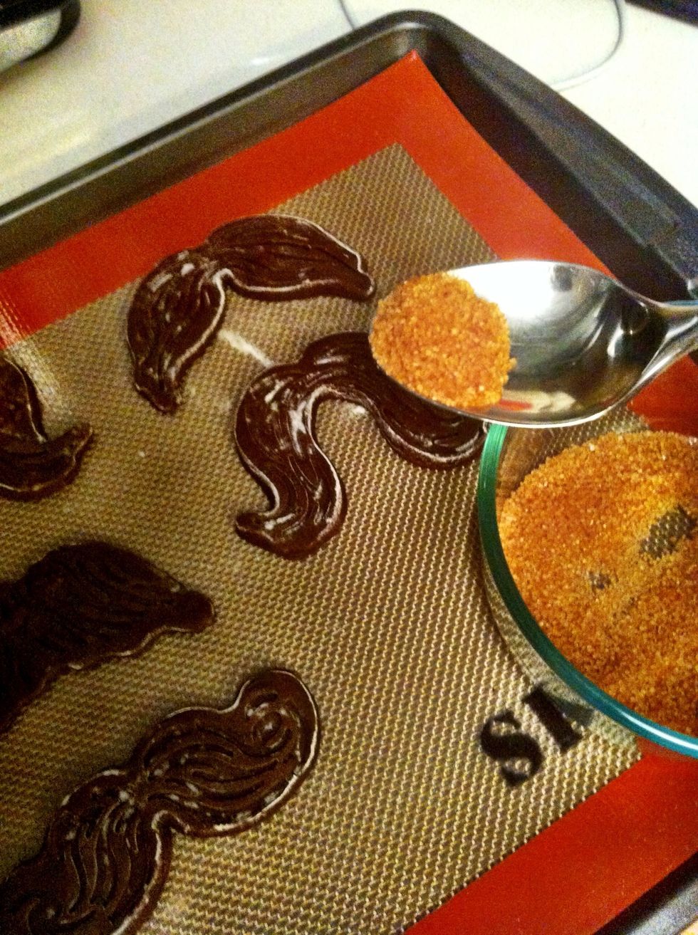 If you choose, you can dust the top of the cookies with sugar before placing them in the oven.