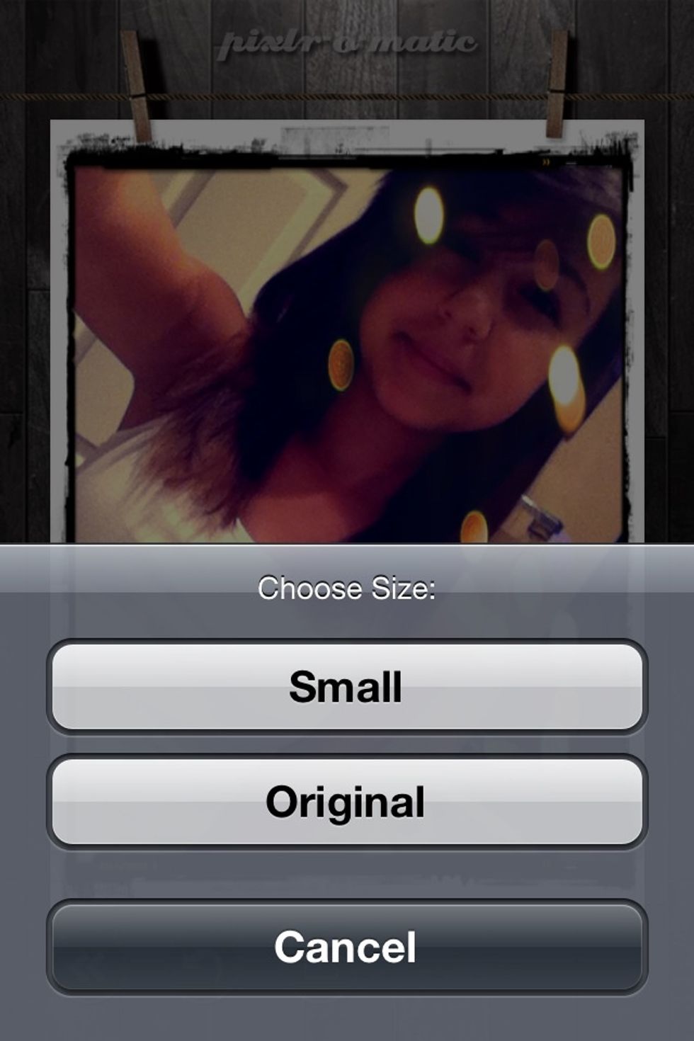 if you clicked photo library click original.