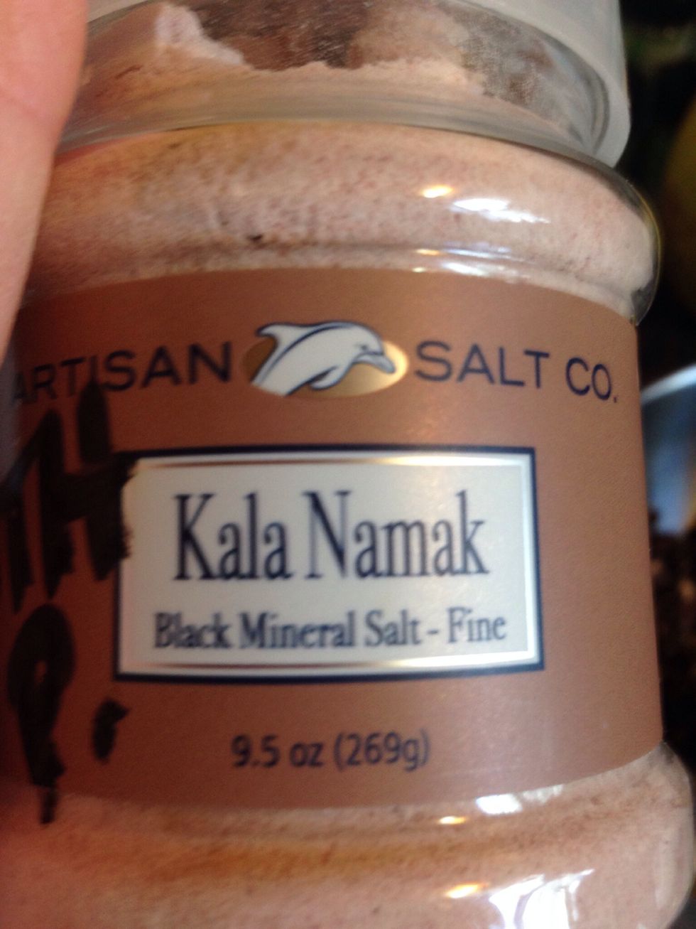 If you'd like an "eggy" taste, lightly sprinkle with Kala Namak (black salt; although, it's not black; it's pink!) an Indian seasoning that tastes exactly like egg yolk. No joke.