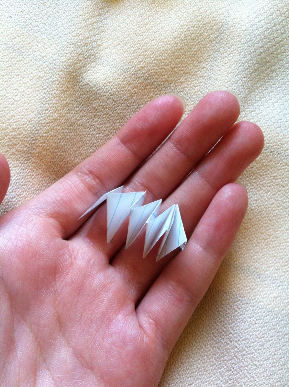 If you did it correctly then they should look like a spring