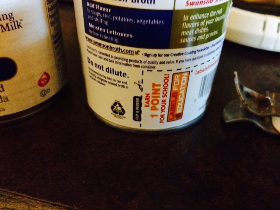 If you do get these kind of cans, be sure to cut off the labels and give to your local school.