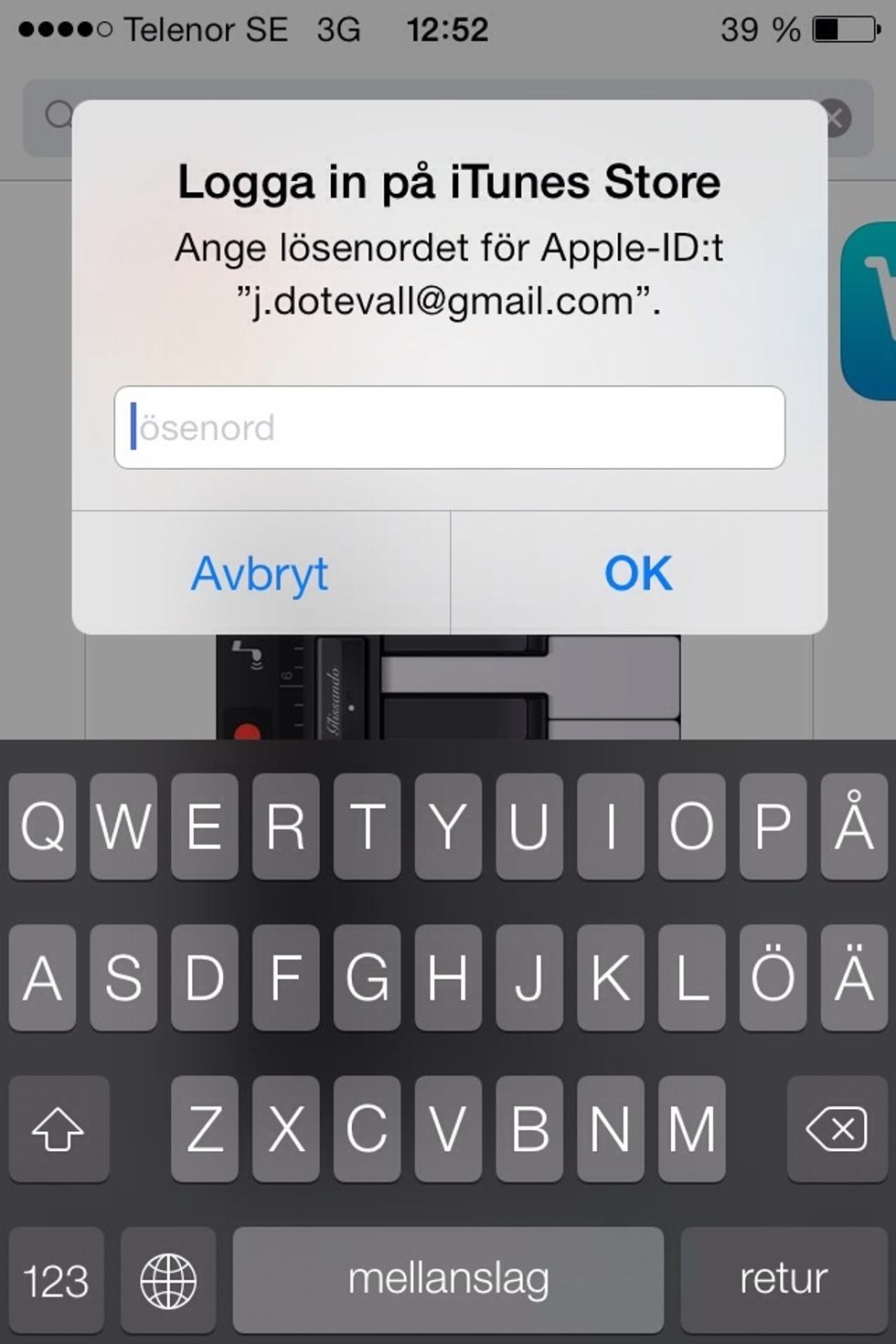If you do have a password you need to type it in here.
