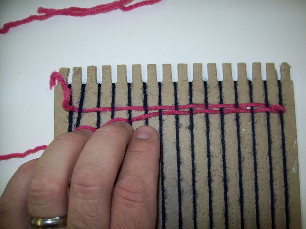 If you don't bat the weft, your weaving will be loose. Always remember that craftsmanship is paramount!