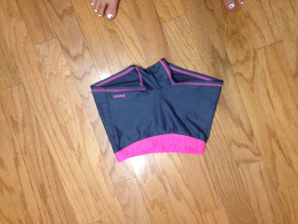 If you don't have a bathing suit some sort of shorts, I suggest spandex workout shorts