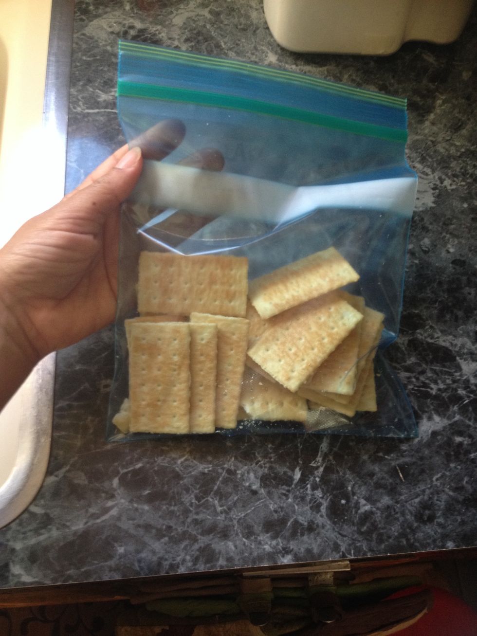 If you don't have a FP, get yourself A clear bag and put the crackers inside it.