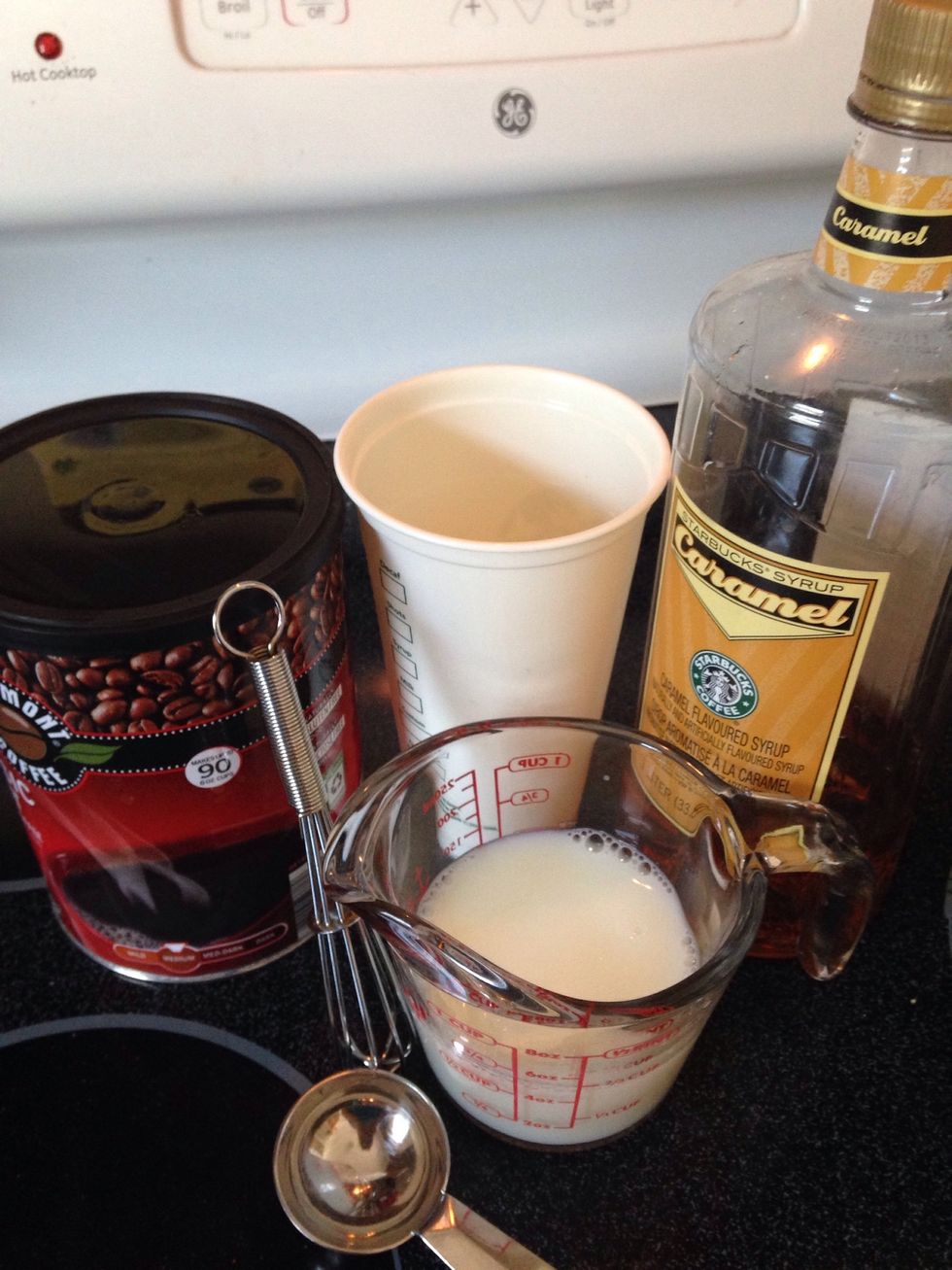 If you don't have a whisk, a small fork will work.
