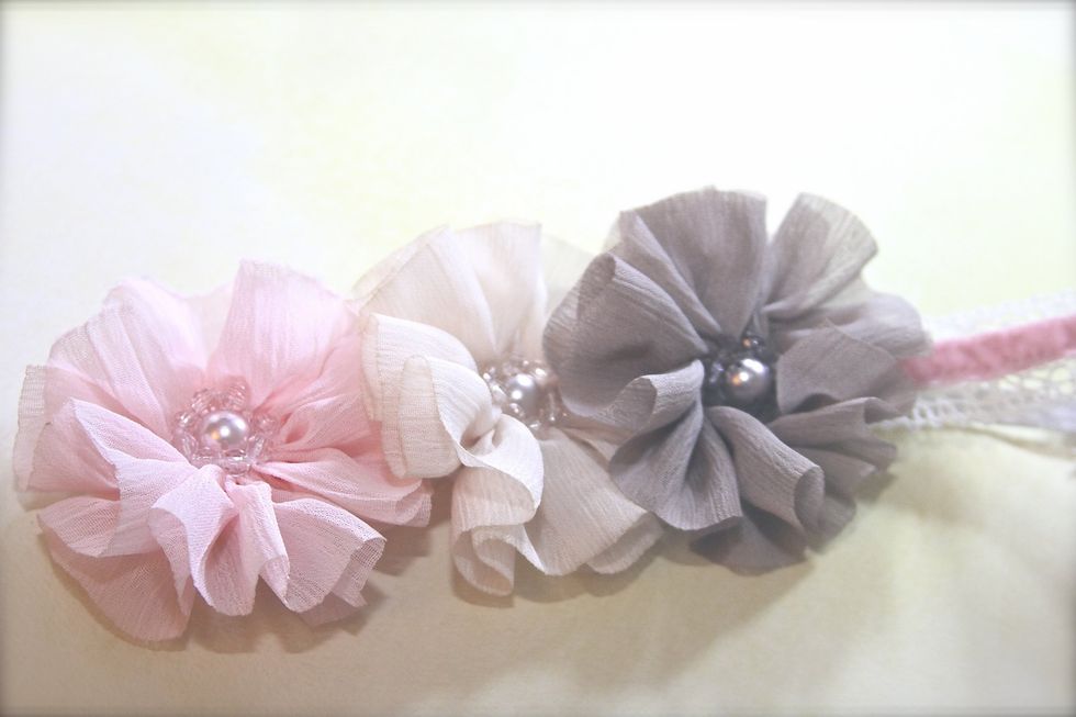 If you don't have time to make flowers. You can easily use ready made flowers. https://www.etsy.com/shop/ZeusandZoe?section_id=12036862&ref=shopsection_leftnav_5