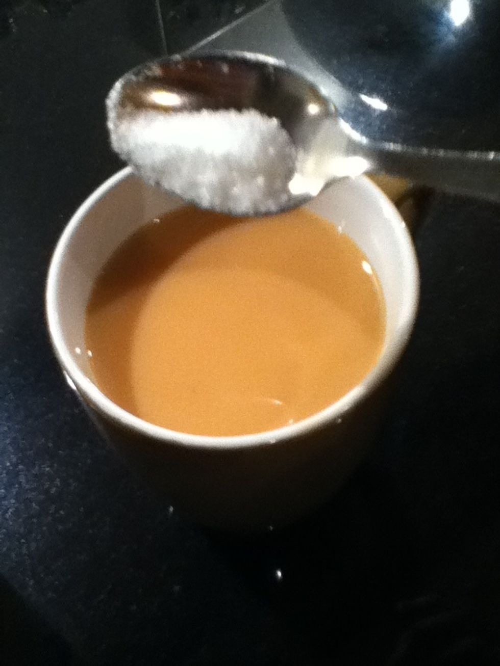 If you find that you tea isn't sweet enough you can add teaspoons of sugar to it.