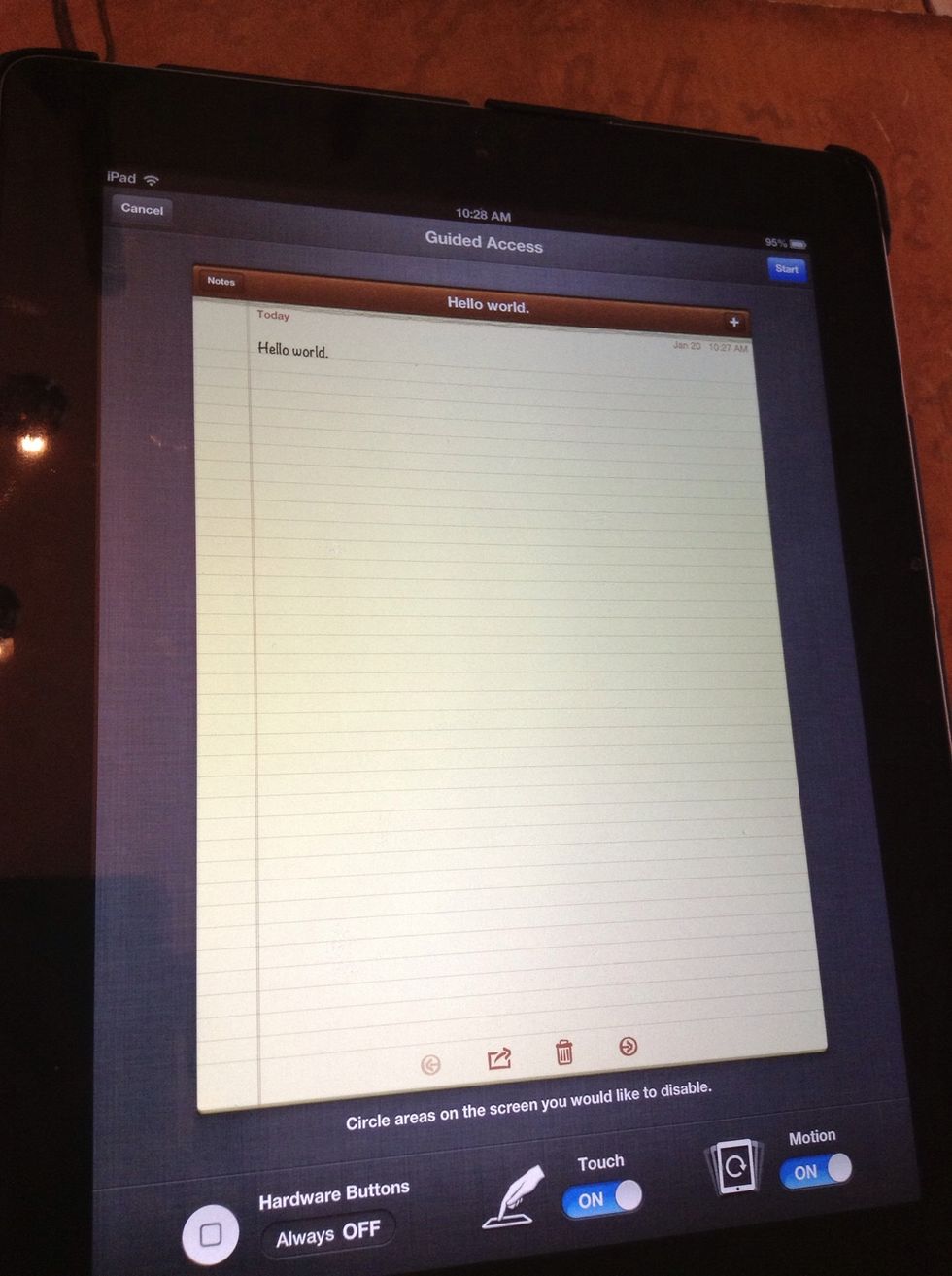 If you go into any app and triple click home (quad click on iPad) it will bring up a menu.