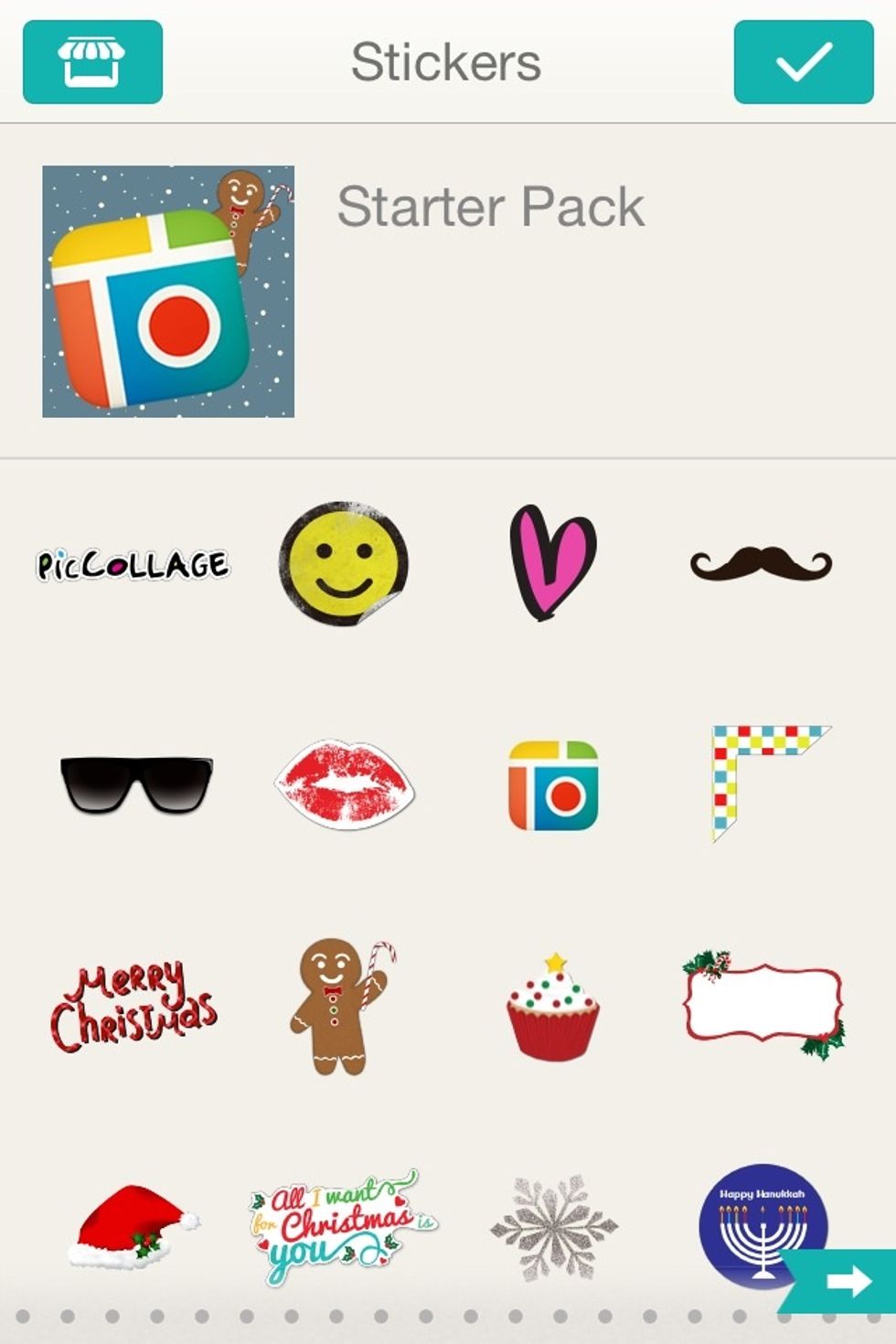 If you go to add stickers thus will come up