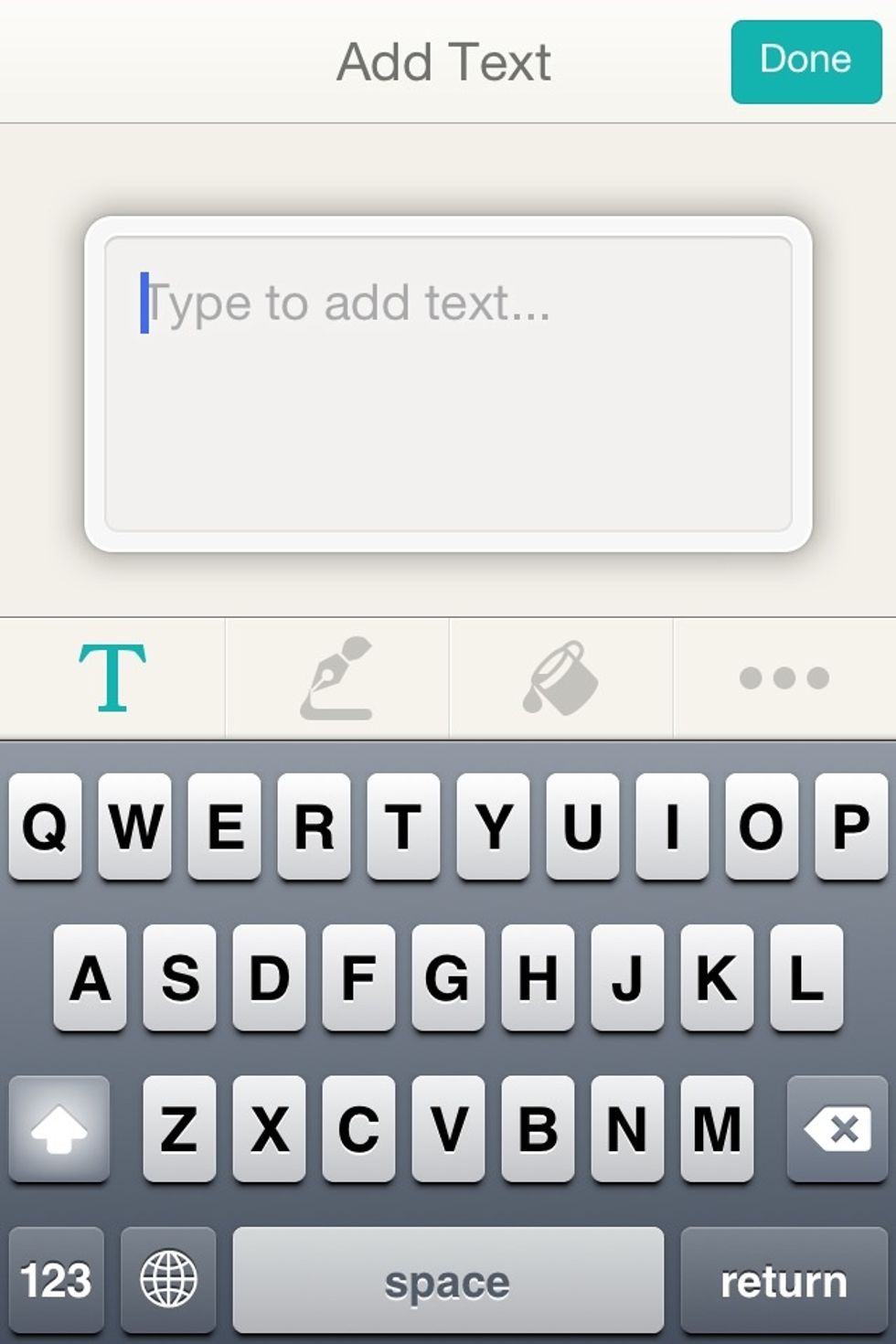 If you go to add text this will come