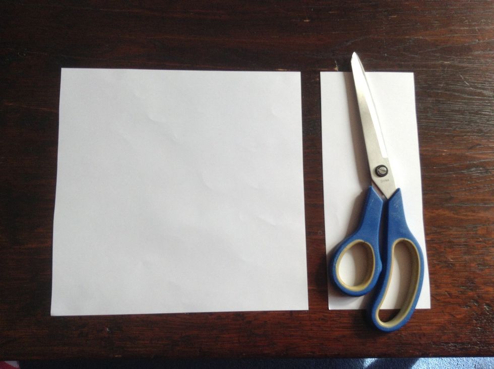 If you had A4 paper, cut it to make a square.
