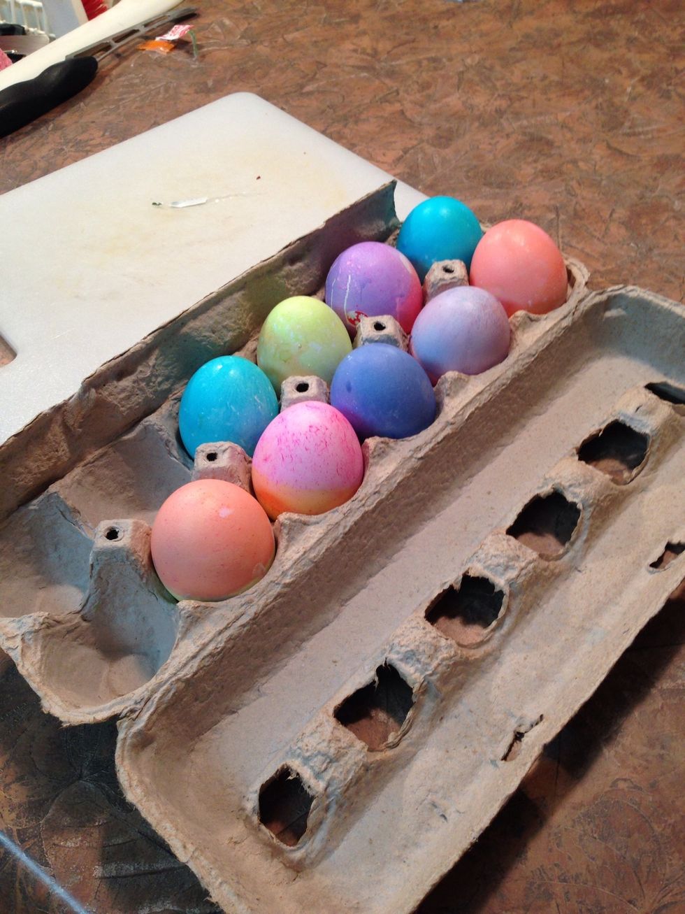 If you have a lot of Easter Eggs to eat, this is a great meal to make from 8 of them.