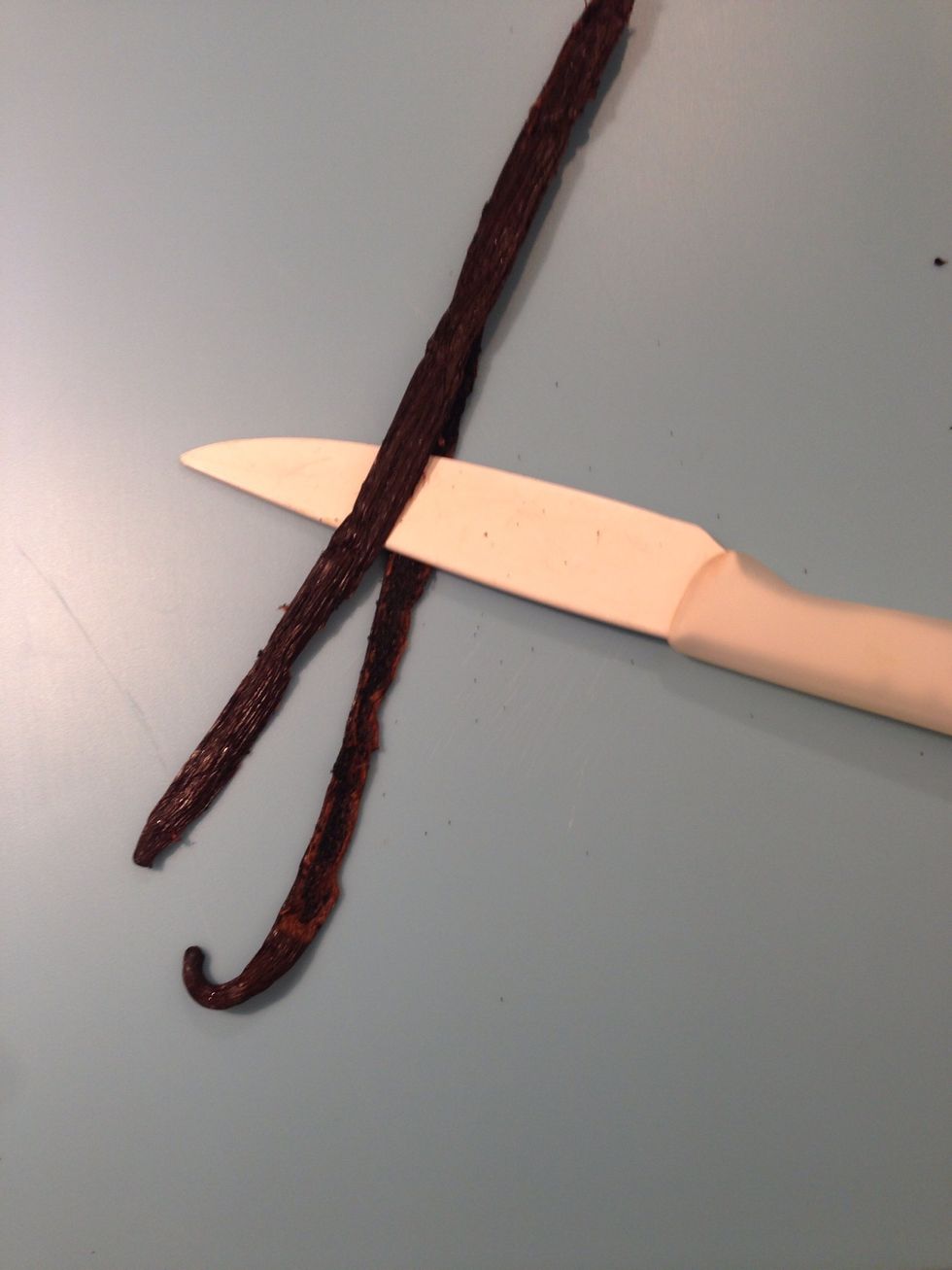 If you have a vanilla bean... Split it in half and scrape the inside add to the milk. If not, add aTsp of vanilla extract to the eggs