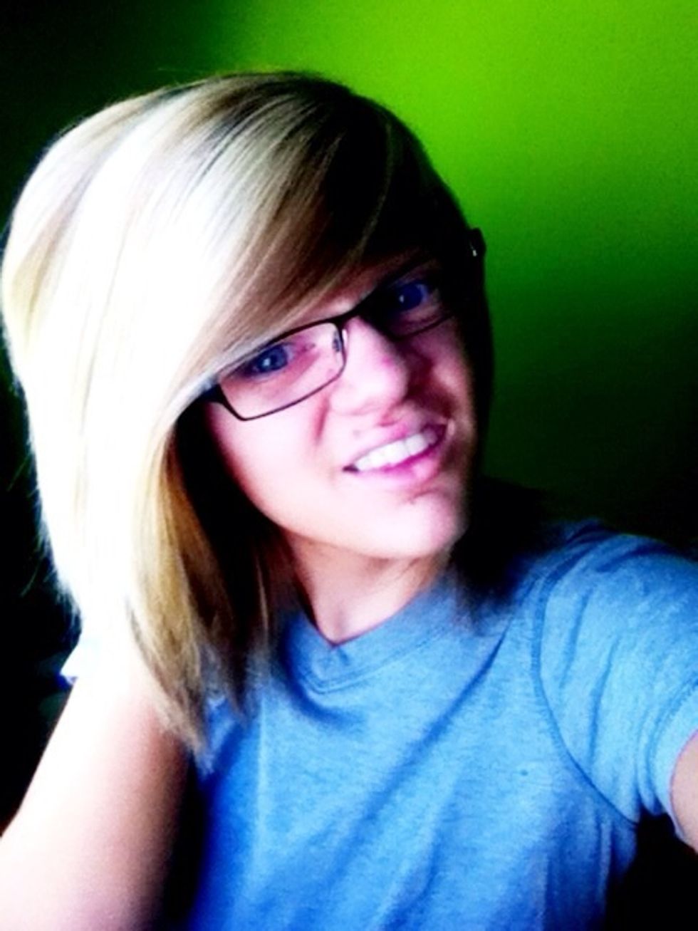 If you have any patches in your hair that look white from the powder lightly pat them and they will go away. Afterwards your hair should look less oily and even sometimes have volume.