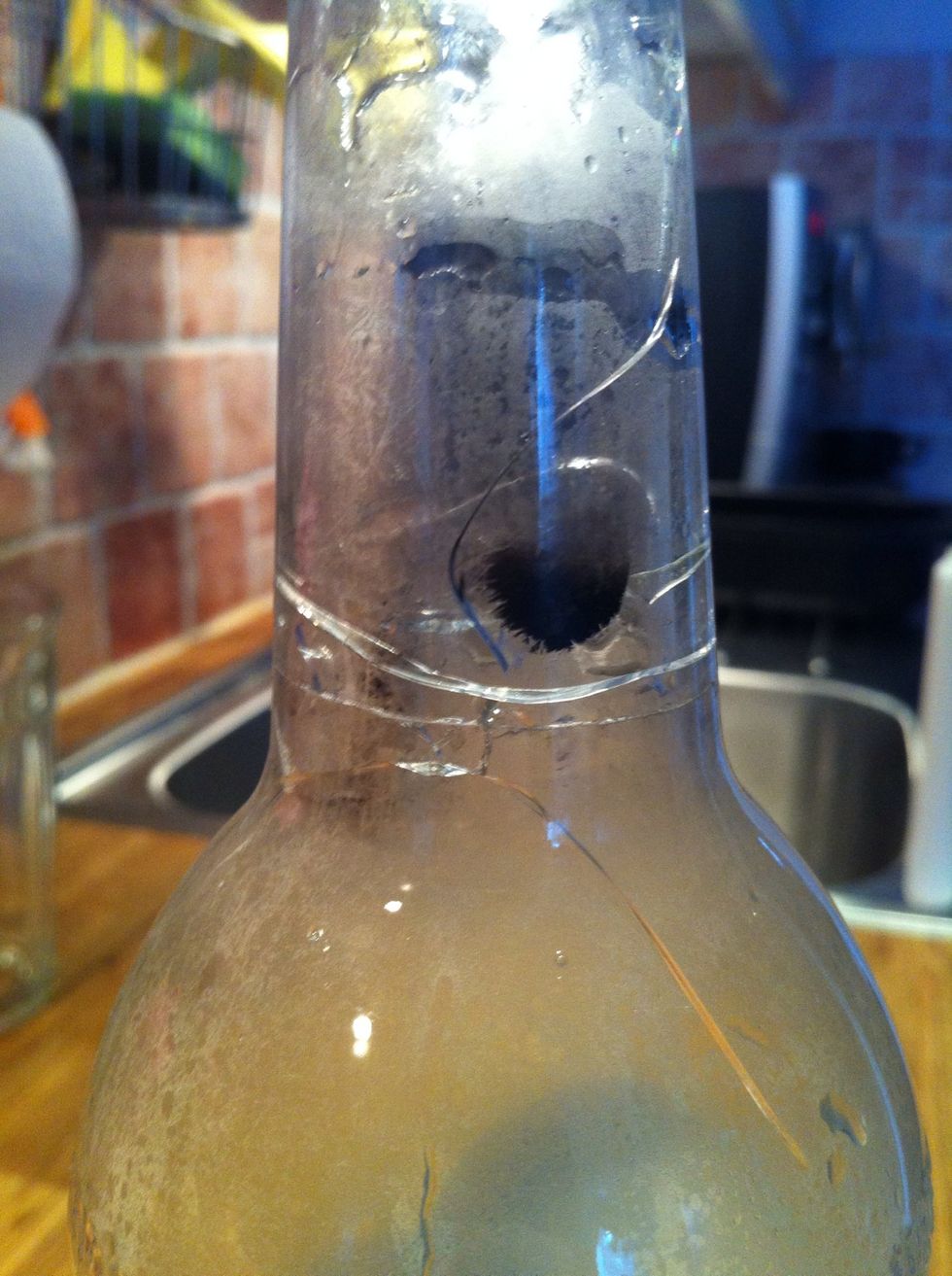 If you have bad luck like I had you can crack it to much like this. That's because we Didnt cut it straight enought and the "scratch" Didnt meet together of you know what i mean