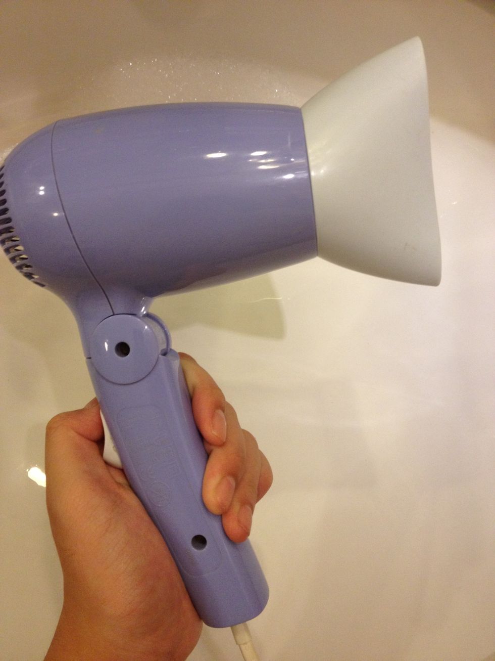 If you have dry hair, you should not completely dry everything up. Leave it alone when it was about 6-7% dry to keep the moisture in your hair.