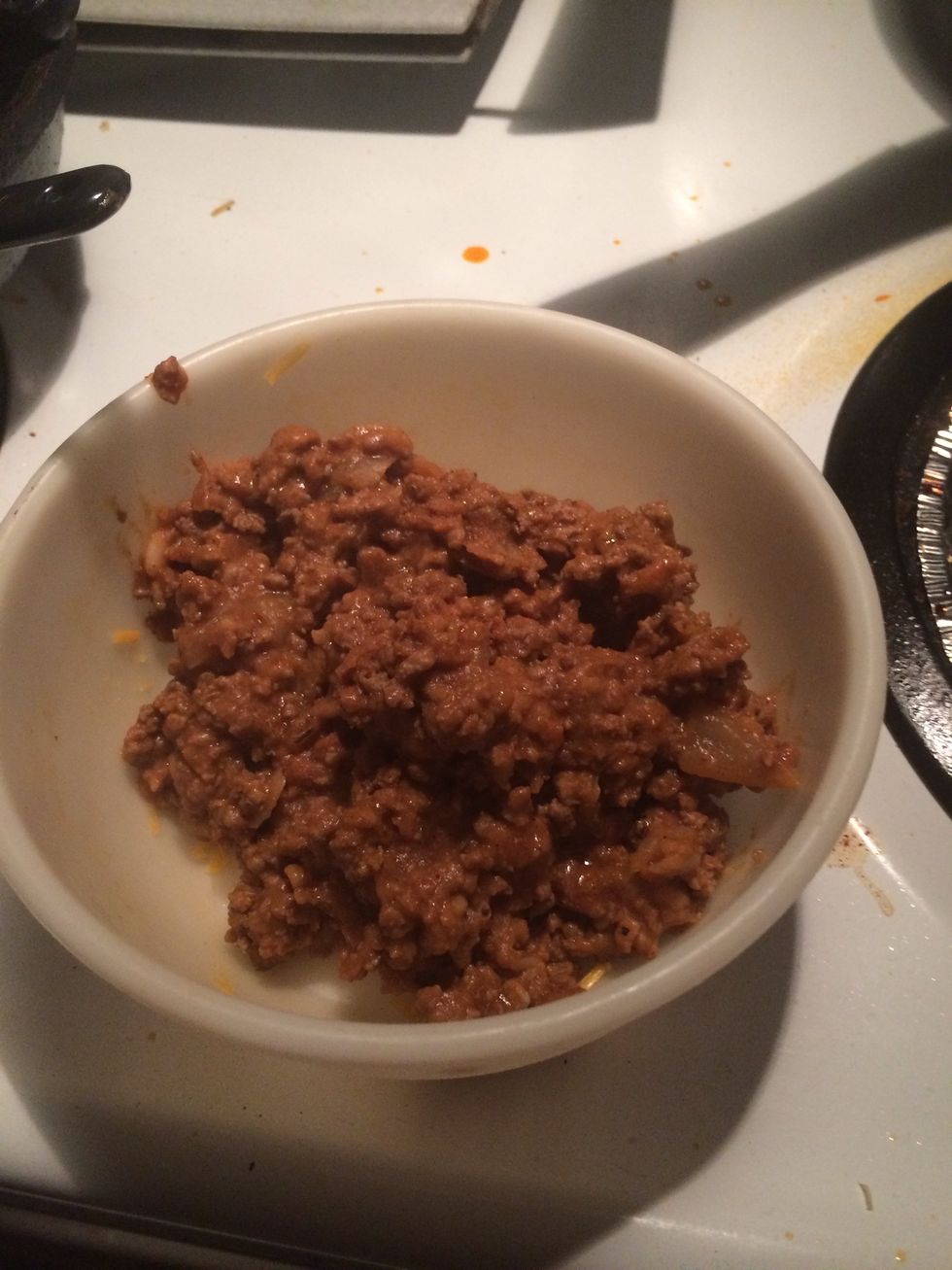 If you have excess beef and bean mixture save it! You have most of the work done and can make More of these in the next few days if you so like or use them in a burrito.