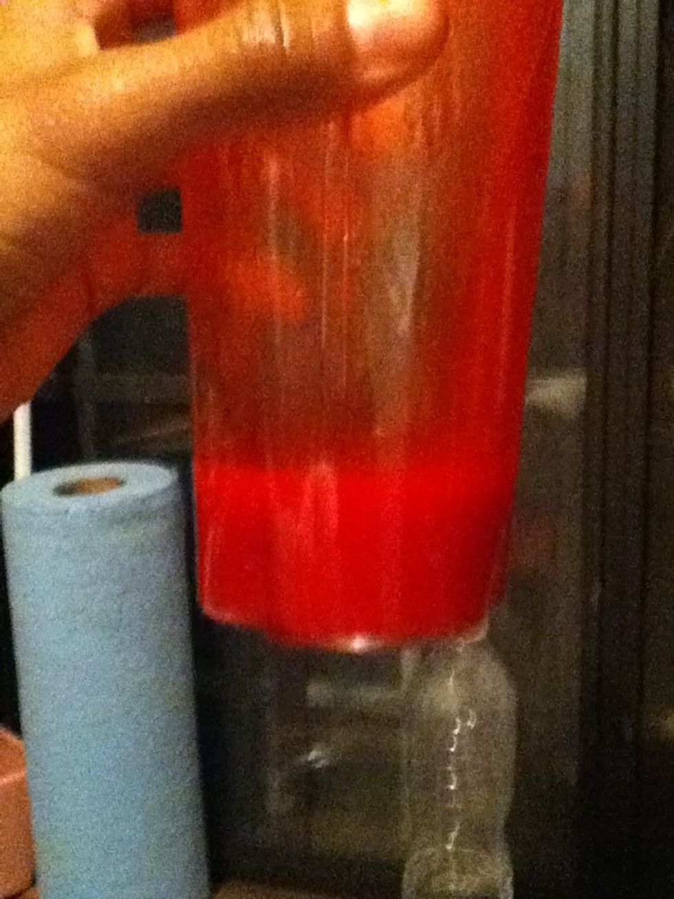 If you have extra juice like me then you can drink it or do what I do pour more in the ziploc bags your choice you may do what ever you want to do