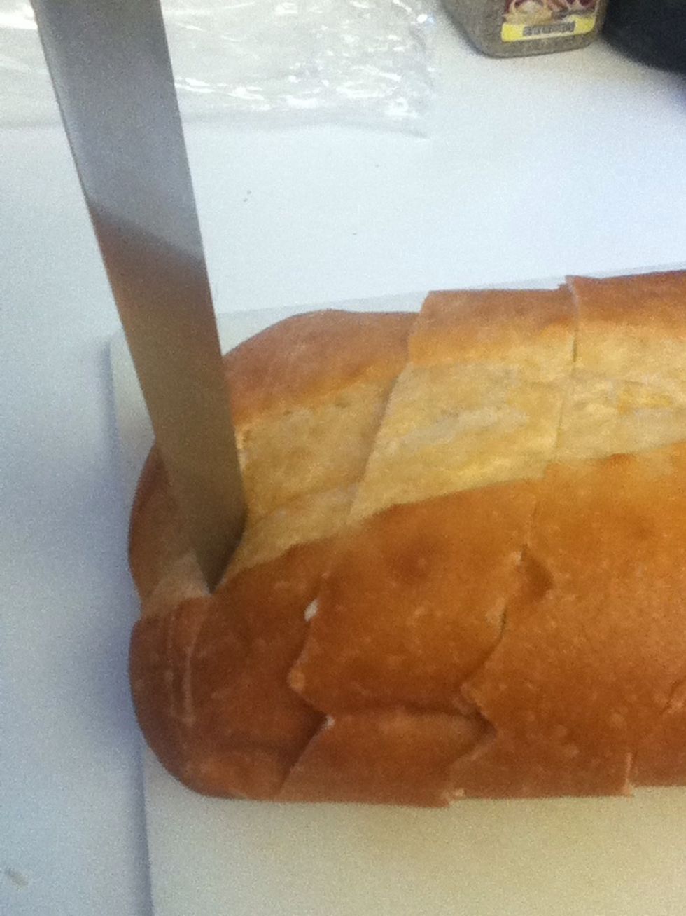 If you have to, stab into it if it won't cut through like my knife did.