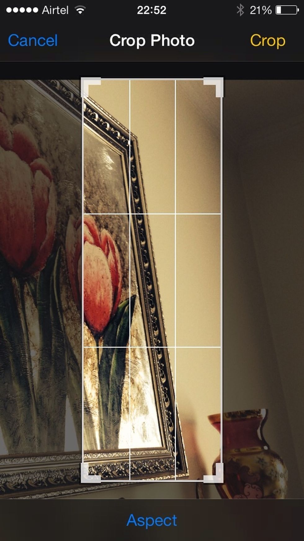 If you just want to restore it too the original size then just select crop again...