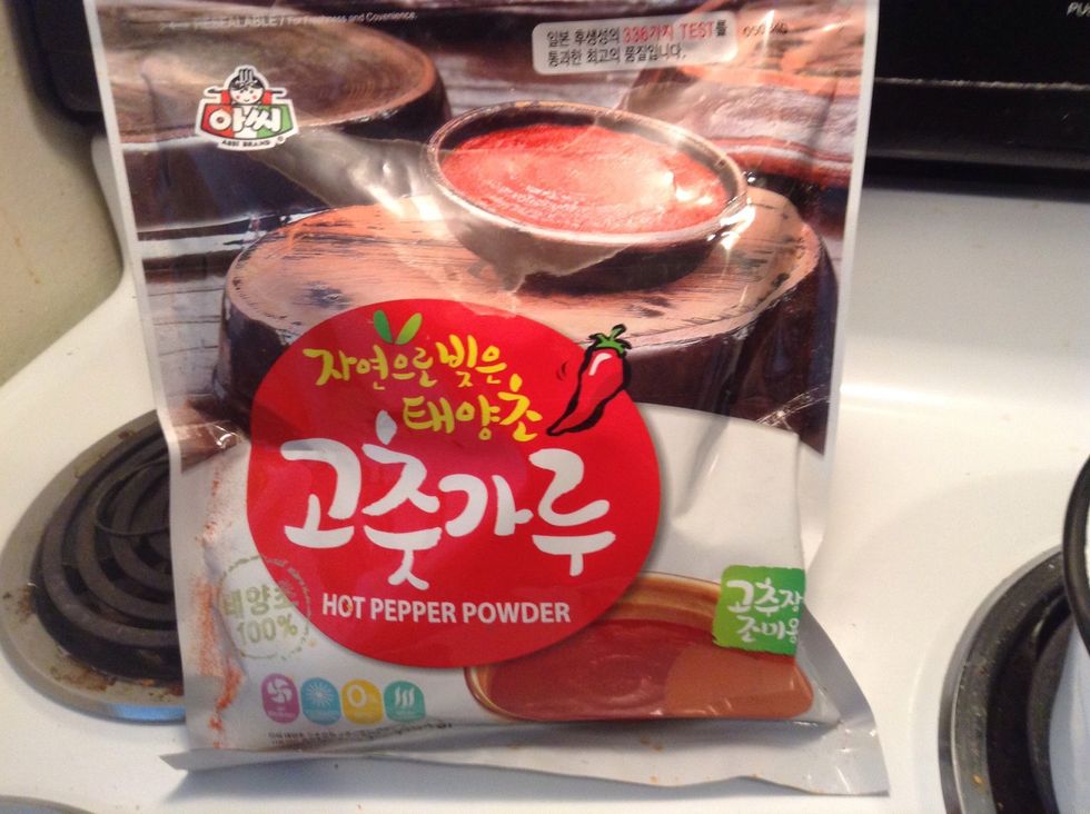 If you like, put in a couple small spoonfuls of hot pepper powder. But not too much, this dish should only have a hint of spicy. The sour/savory notes should be highest.