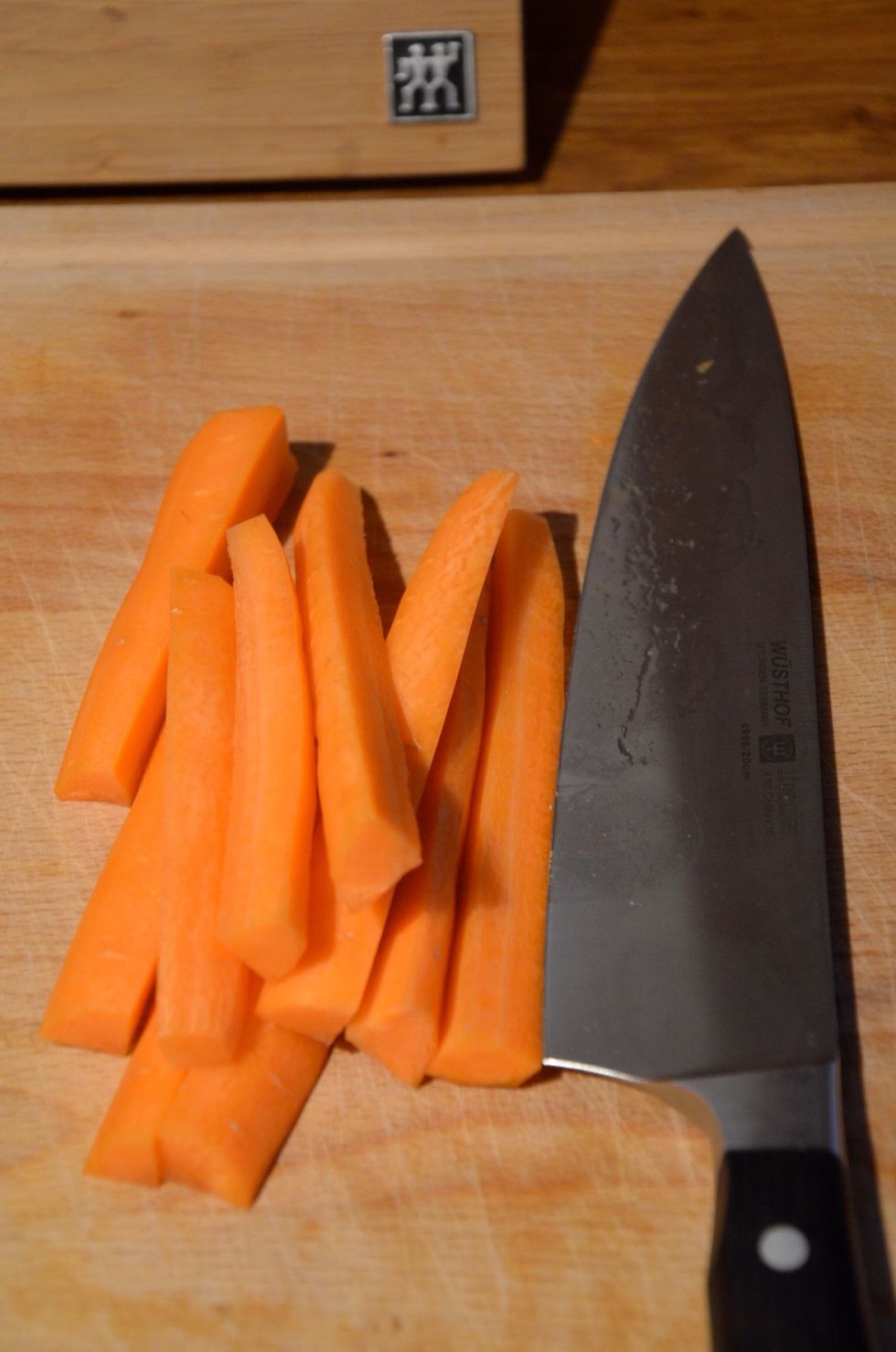 If you like you can add some carrots they will make a somewhat sweeter gravy. Simply cut them in quarters.
